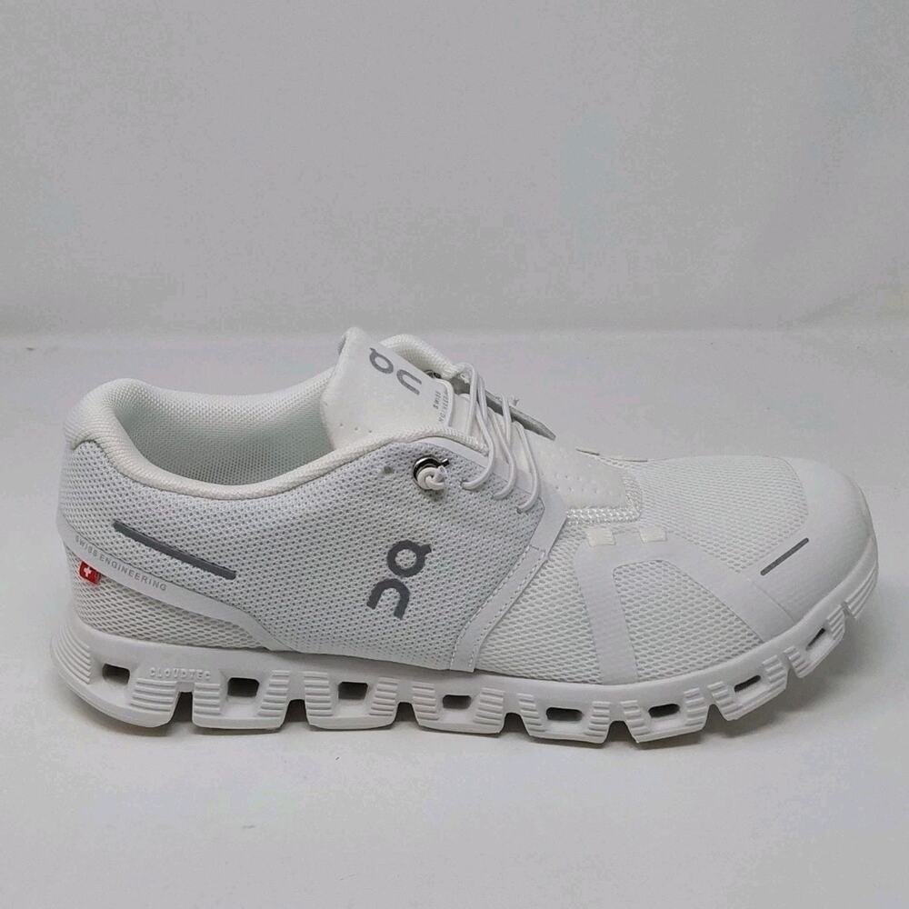 On Running Cloud 5 All White Womens Athletic Shoes New - Picture 7 of 16